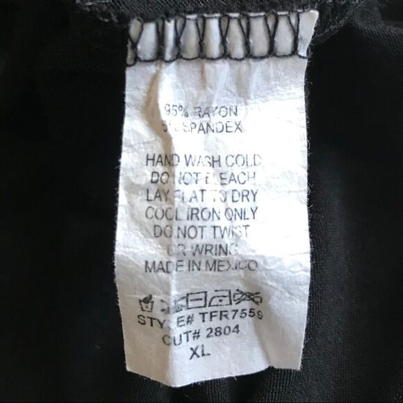 French Pastry Good Vibes L/S Tee Hoodie Emojis Black Sz XL - Picture 8 of 9